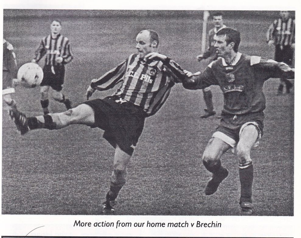 Action Berwick Rangers against Brechin City
