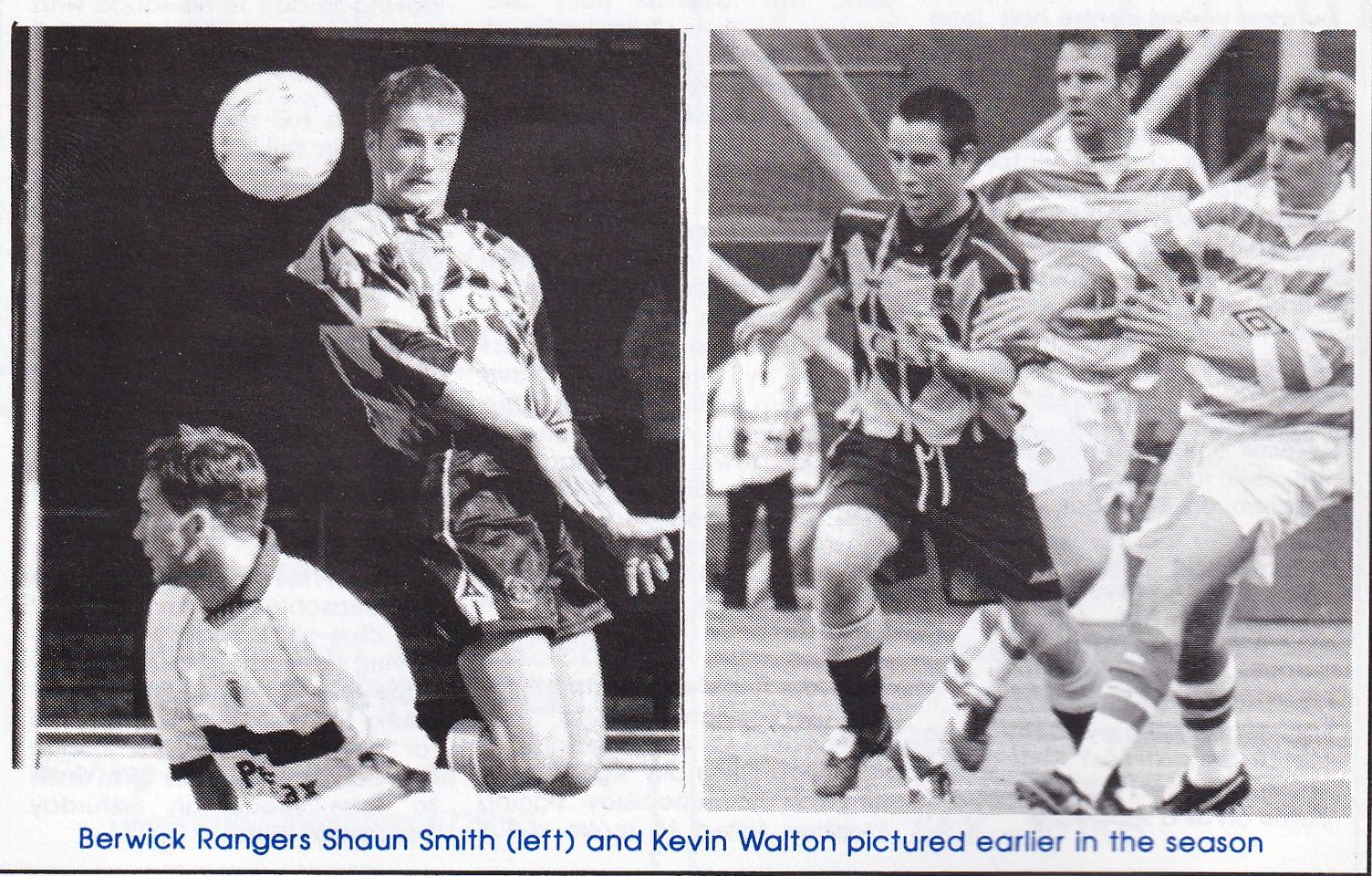 1995-96 Season  Berwick Rangers Archive
