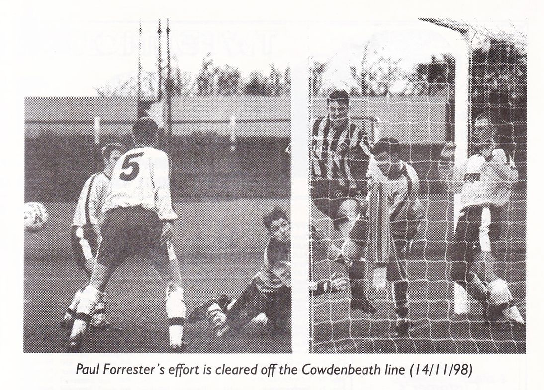 Berwick Rangers Goal line action against Cowdenbeath in November
