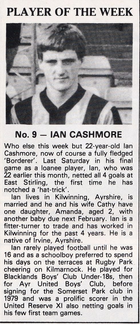 Ian Cashmore 82-83