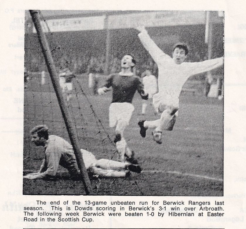 Berwick Rangers vs Arbroath 1966/67