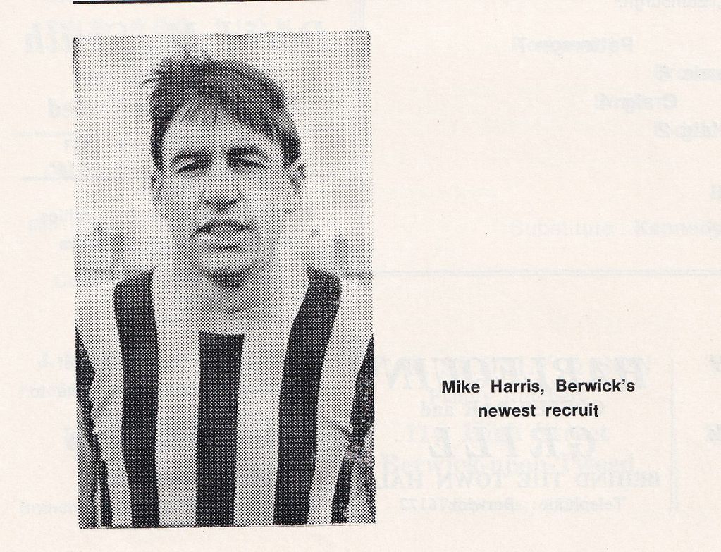 Mike Harris Berwick Rangers 1969/70