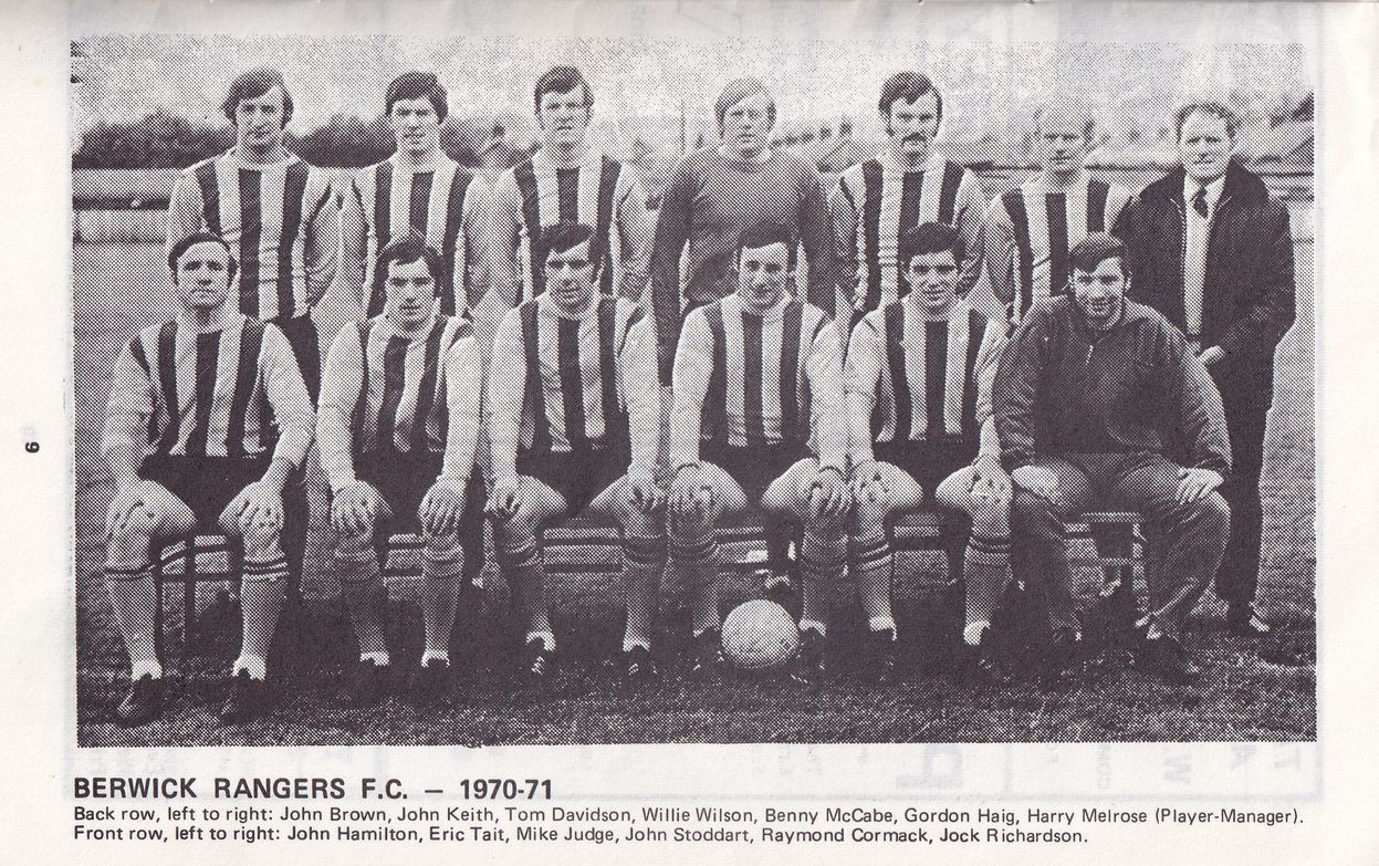 Berwick Rangers Squad 1970/71